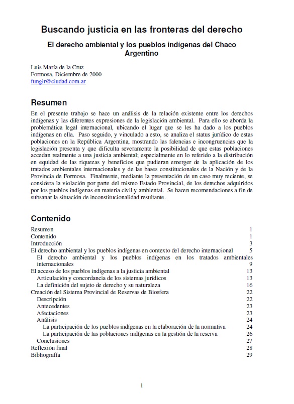 Buscando justicia en las fronteras del derecho