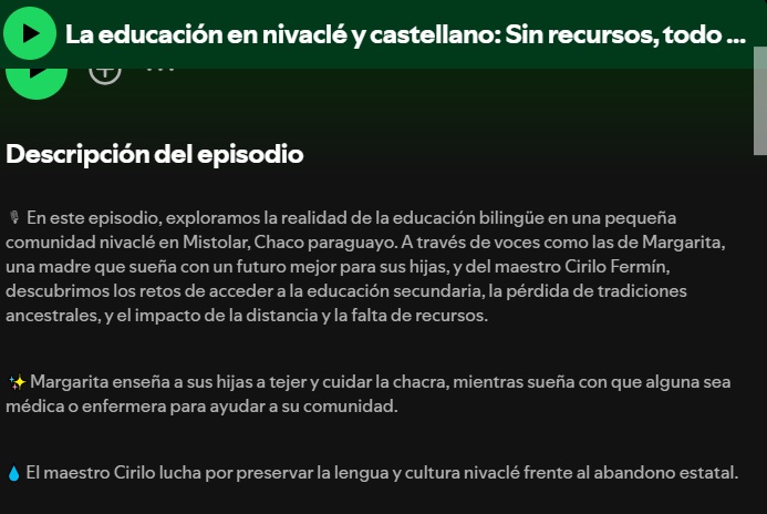 La educación en nivaclé y castellano: sin recursos, todo queda a medio camino